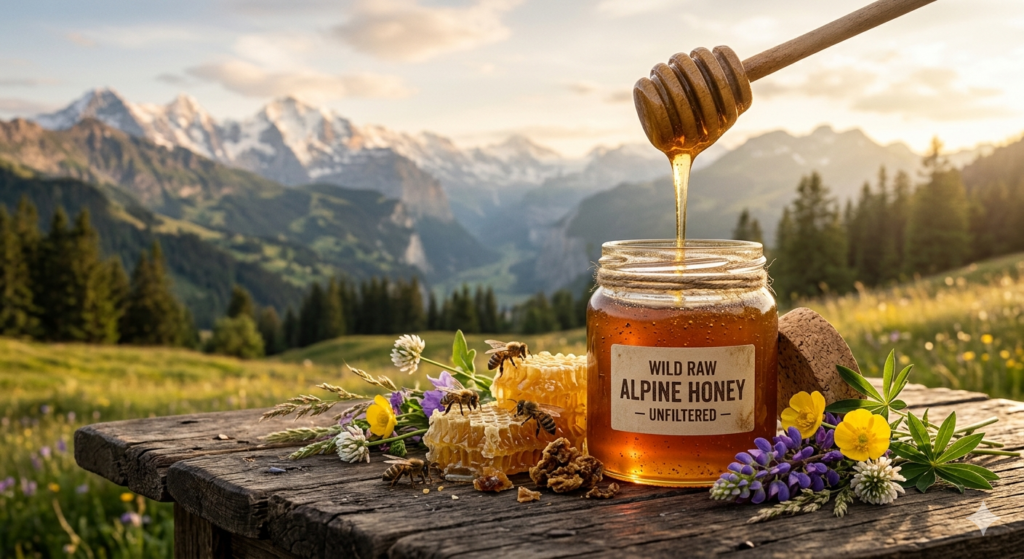 Wild Raw Honey- The Alpine Roots